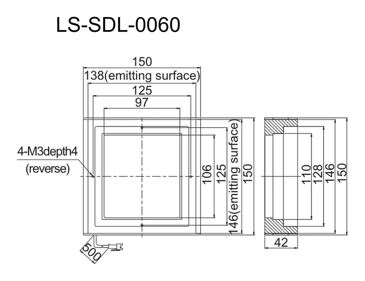 LS-SDL-0060 dimensions (mm)