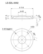 LS-SDL-0092 dimensions (mm)