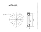 LS-SDL-0100 dimensions (mm)