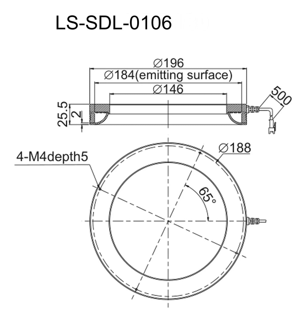 LS-SDL-0106 dimensions (mm)