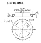 LS-SDL-0106 dimensions (mm)