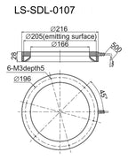 LS-SDL-0107 dimensions (mm)