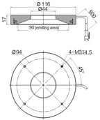 LS-SDL-0129 dimensions (mm)