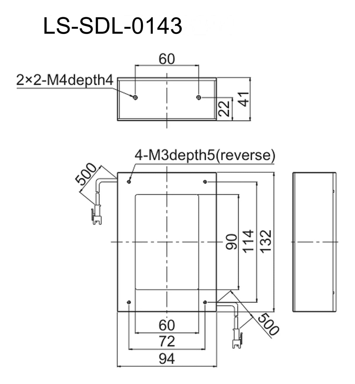 LS-SDL-0143 dimensions (mm)