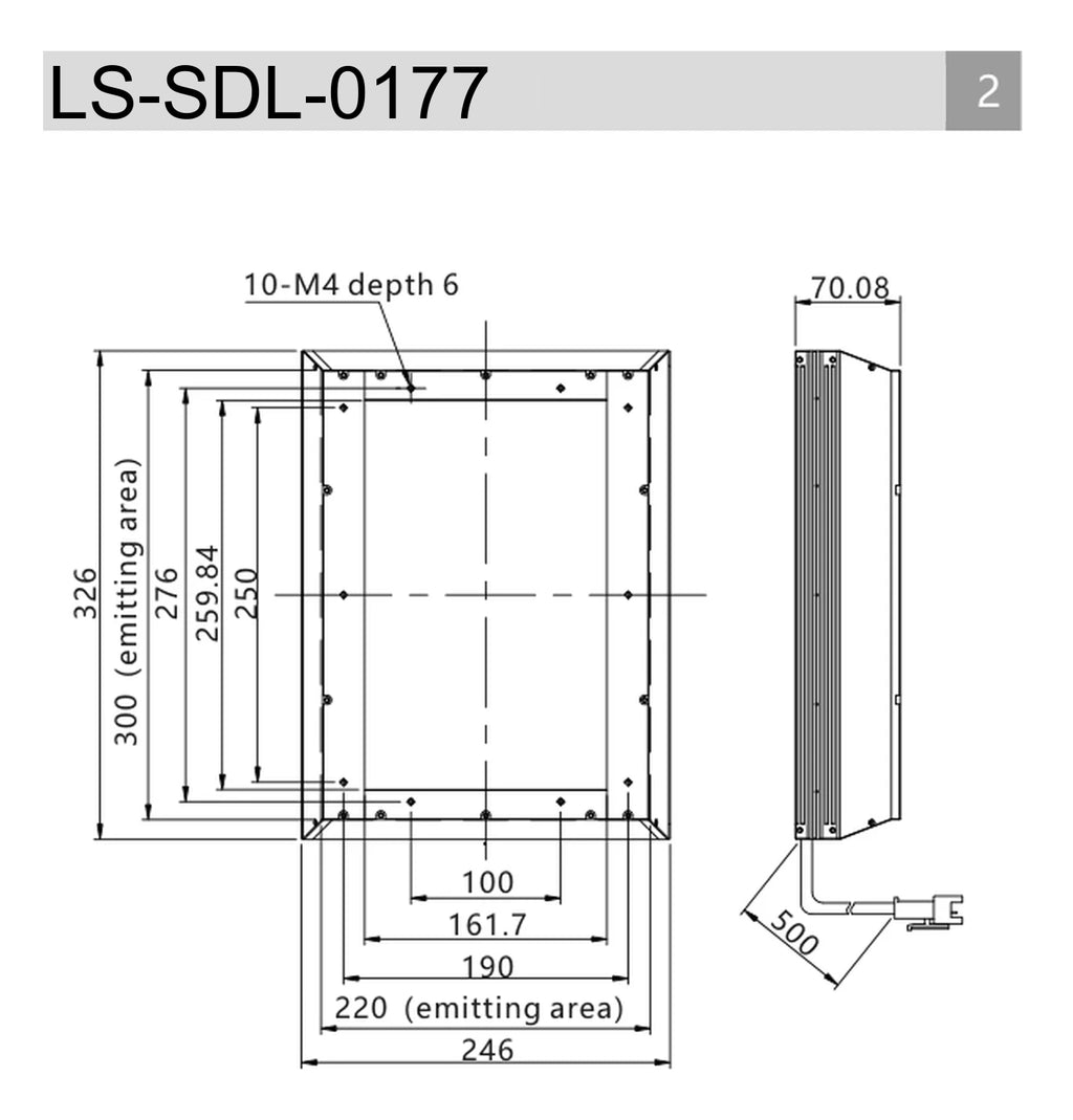LS-SDL-0177 dimensions (mm)