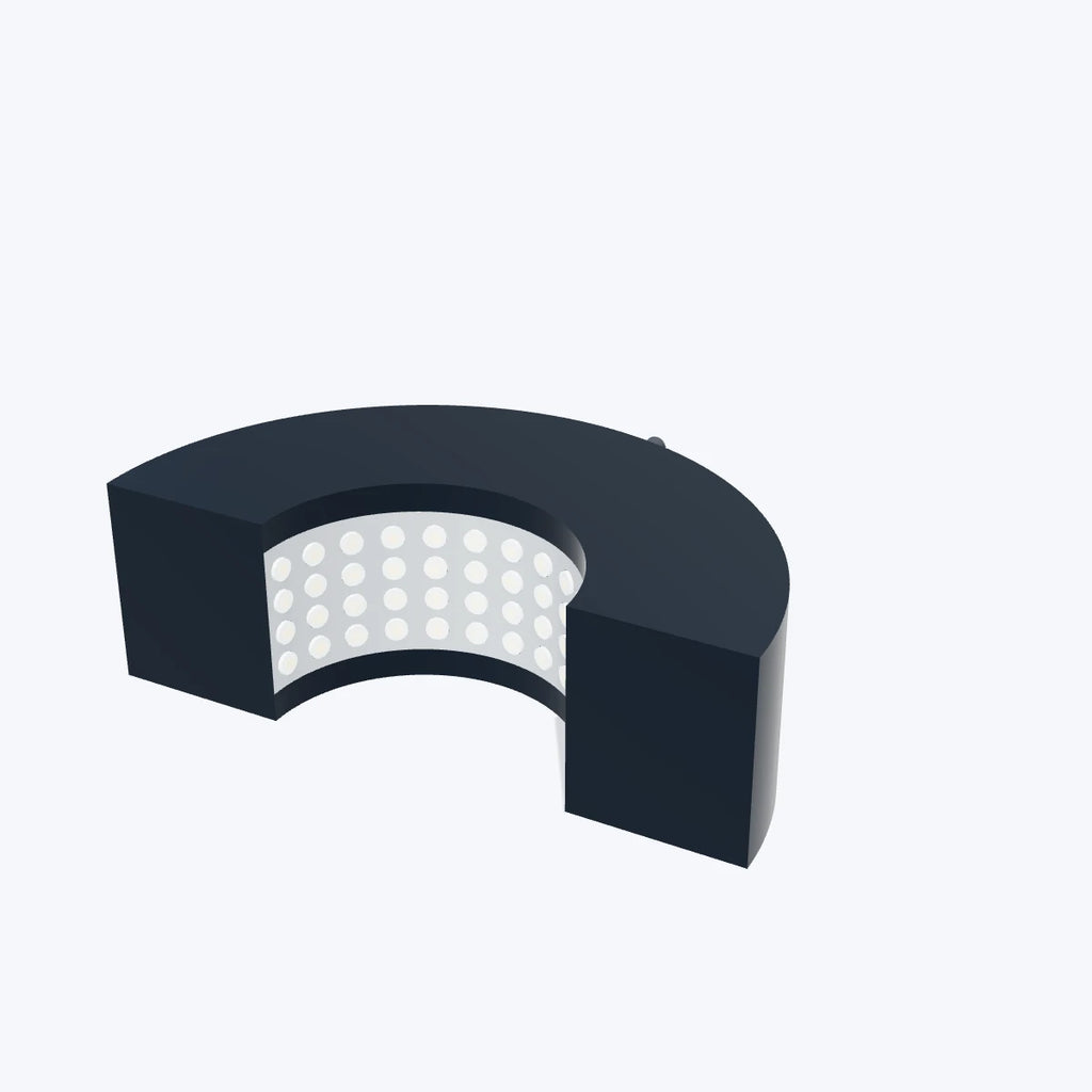 LS-RNG-0838 — Ring lights. Dimension-based illustration; details and finish are representative.