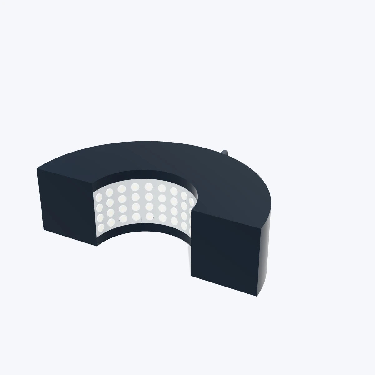 LS-RNG-0843 — Ring lights. Dimension-based illustration; details and finish are representative.