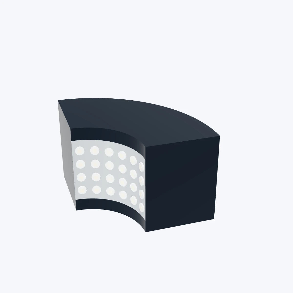 LS-RNG-0851 — Ring lights. Dimension-based illustration; details and finish are representative.