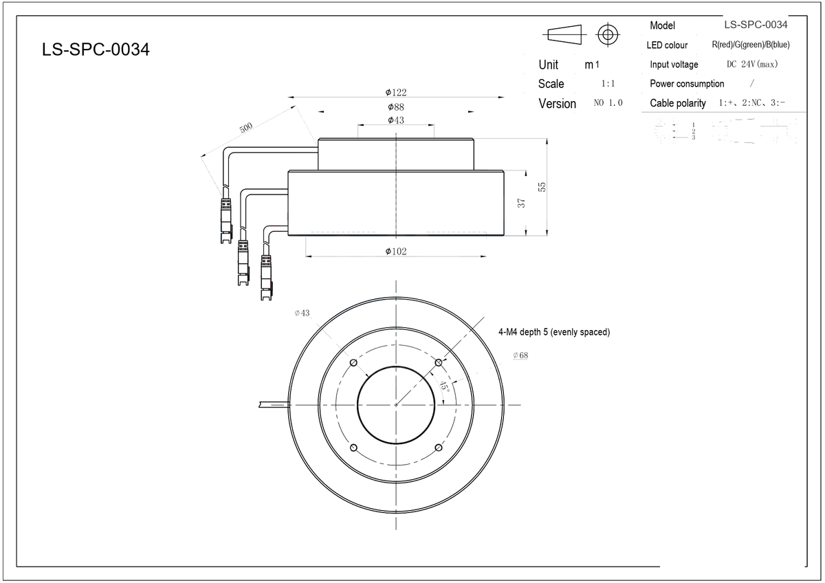 LS-SPC-0034 dimensions (mm)