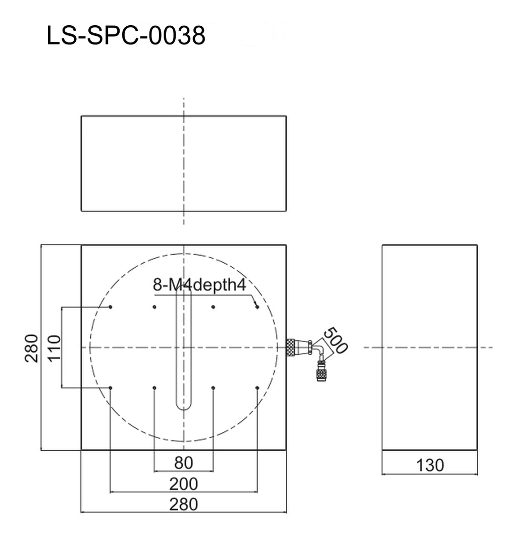 LS-SPC-0038 dimensions (mm)