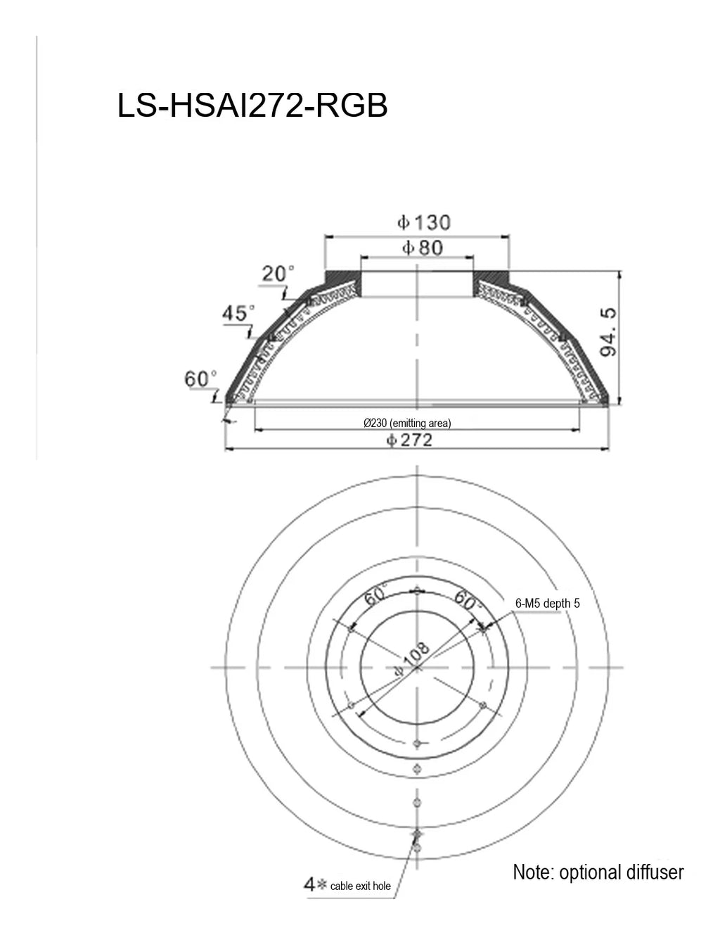 LS-SPC-0094 dimensions (mm)