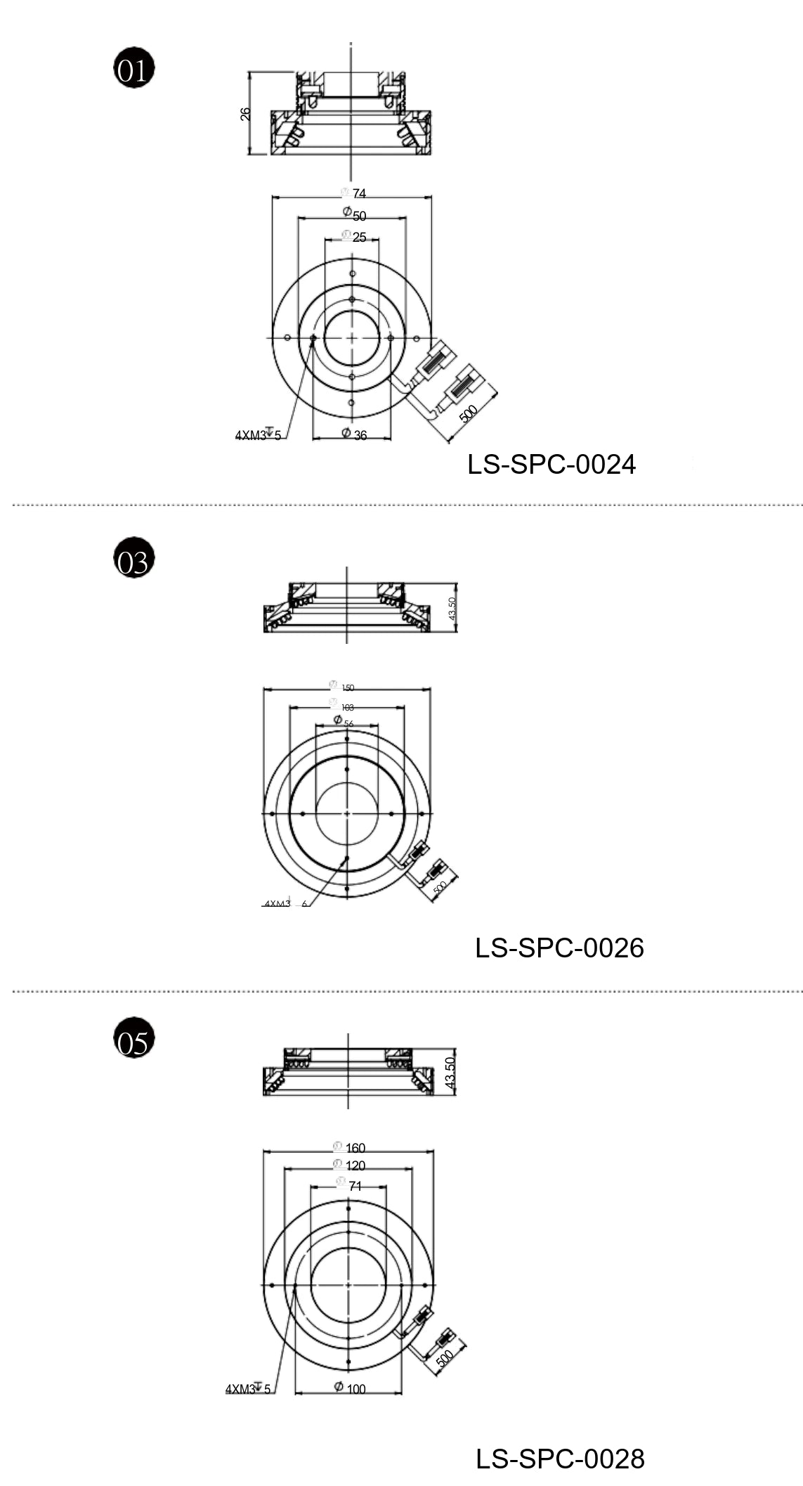 LS-SPC-0024 dimensions (mm)