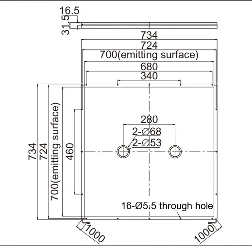 LS-SPC-0064 dimensions (mm)