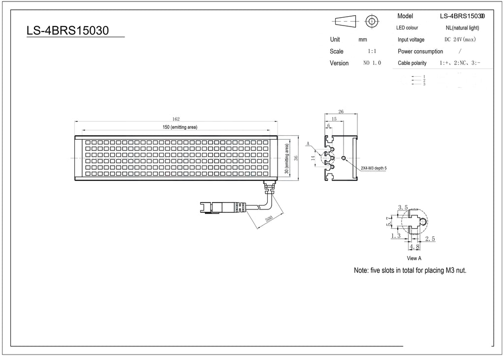 LS-SPC-0113 dimensions (mm)