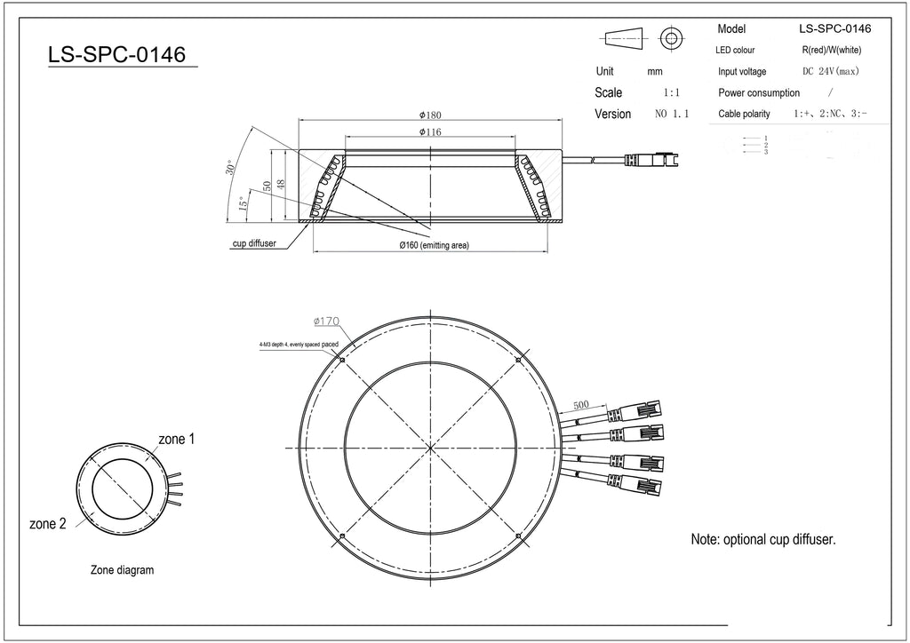 LS-SPC-0146 dimensions (mm)