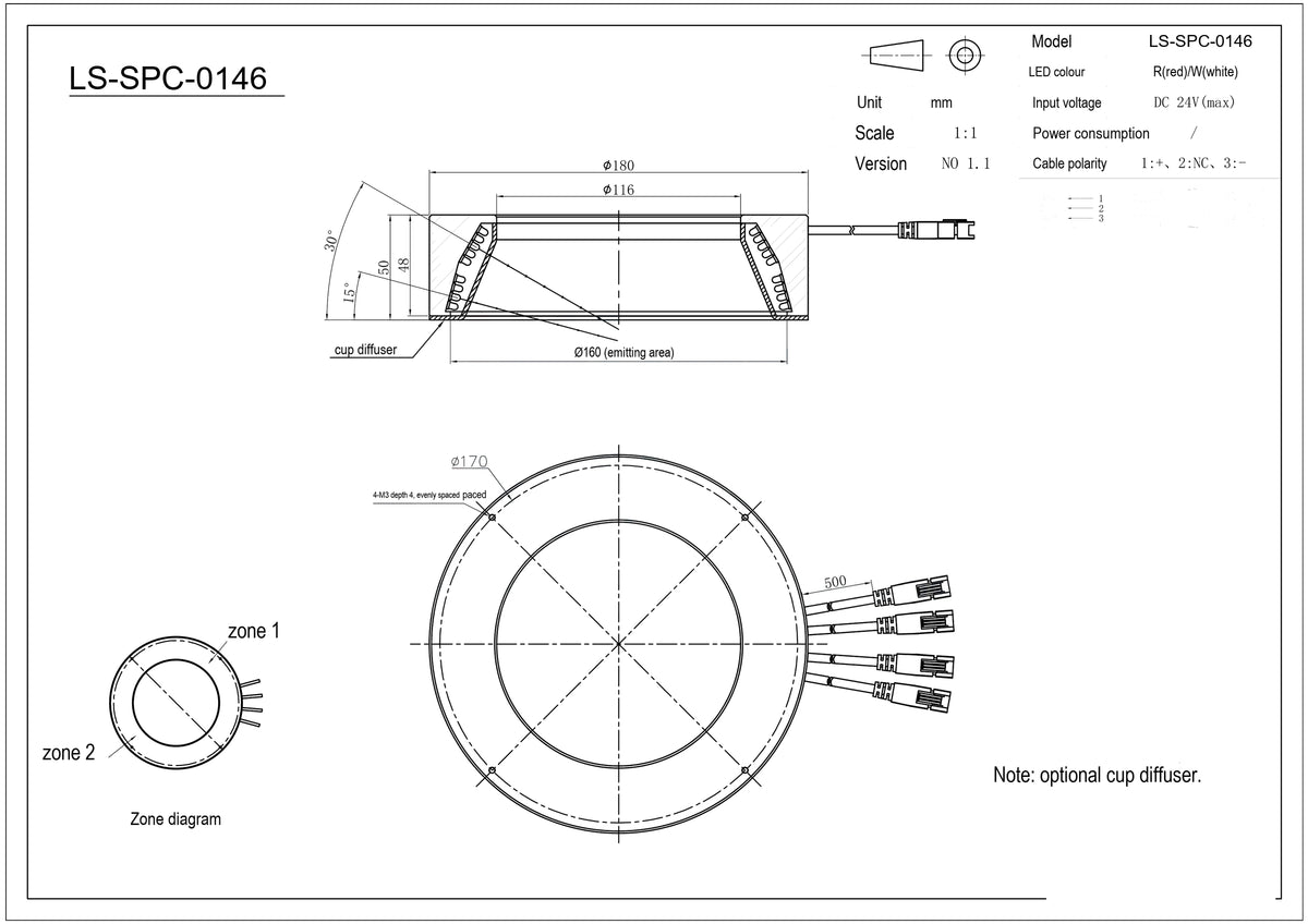LS-SPC-0146 dimensions (mm)