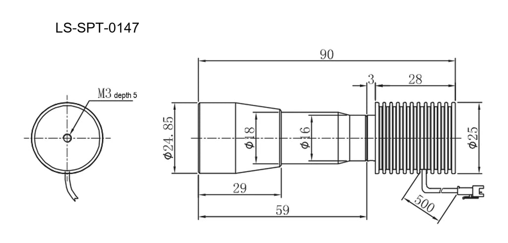 LS-SPT-0147 dimensions (mm)
