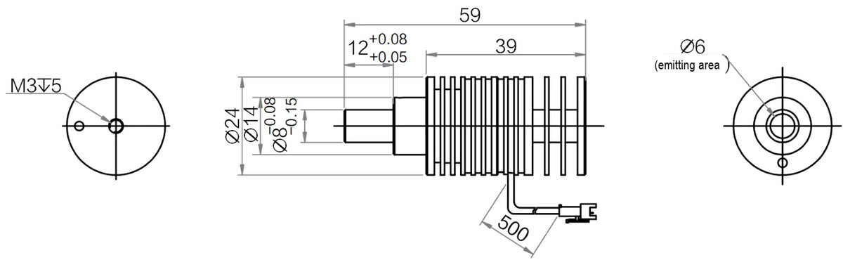 LS-SPT-0159 dimensions (mm)