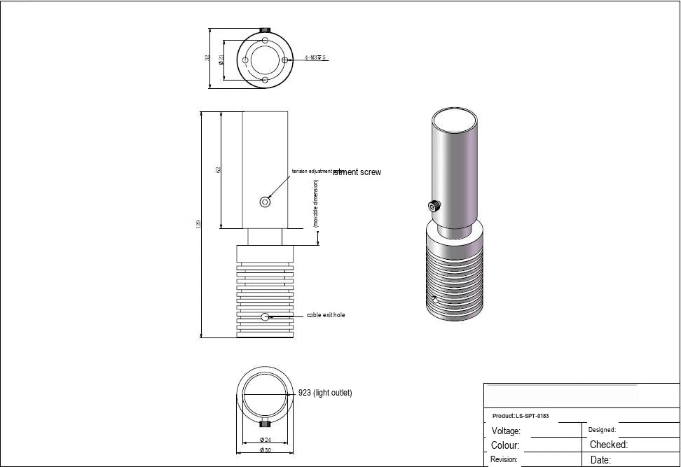 LS-SPT-0183 dimensions (mm)