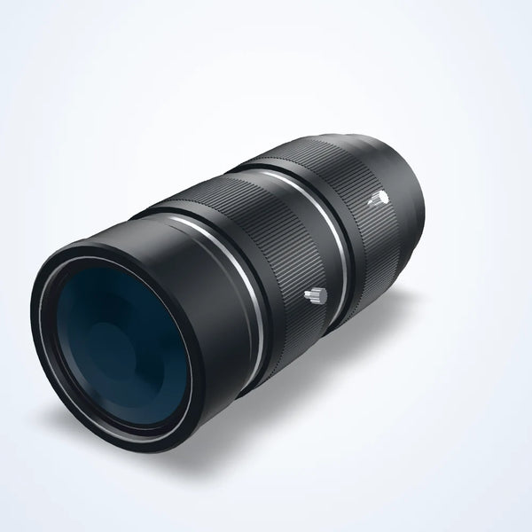 0.5x UV lens, 190-700 nm, WD 222 mm, C-mount