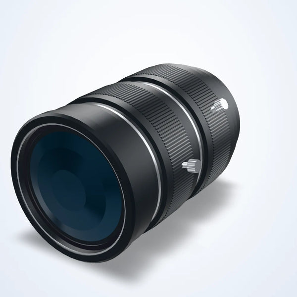 75 mm UV lens, 200-1000 nm, 2/3", F3.8, F-mount