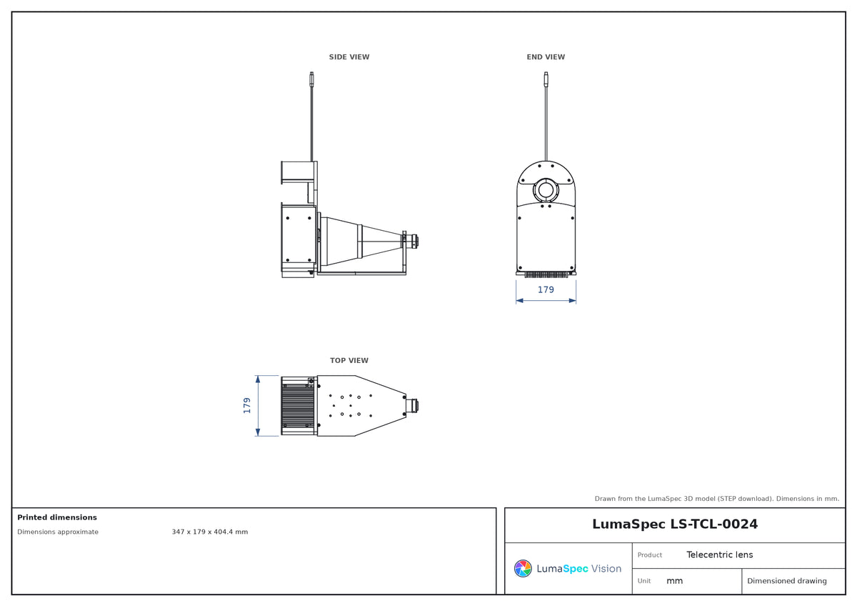 LS-TCL-0024 dimensions (mm)