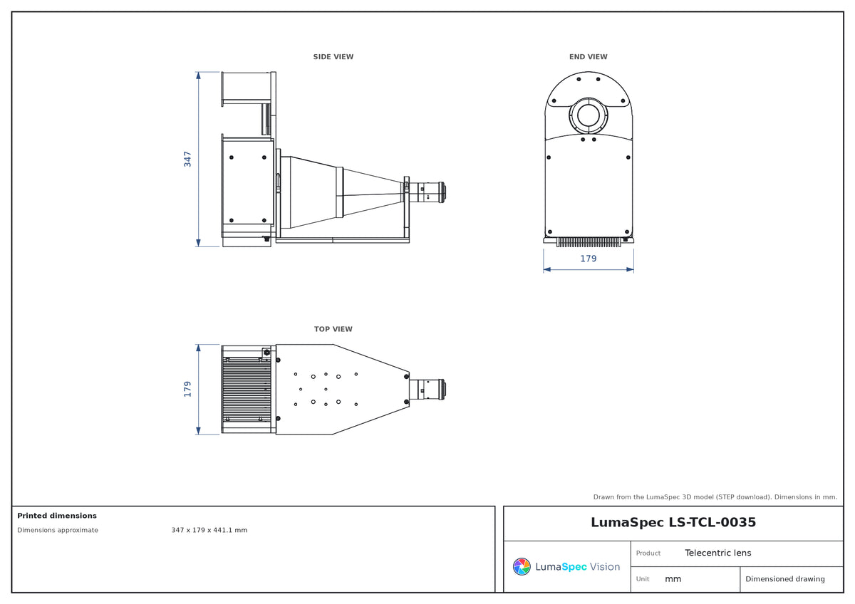 LS-TCL-0035 dimensions (mm)