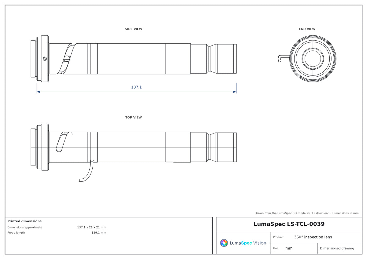 LS-TCL-0039 dimensions (mm)