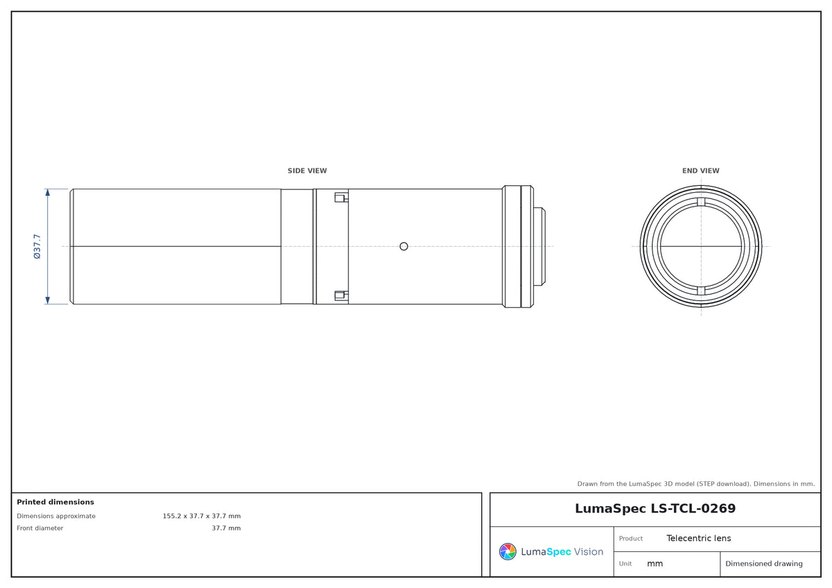 LS-TCL-0269 dimensions (mm)