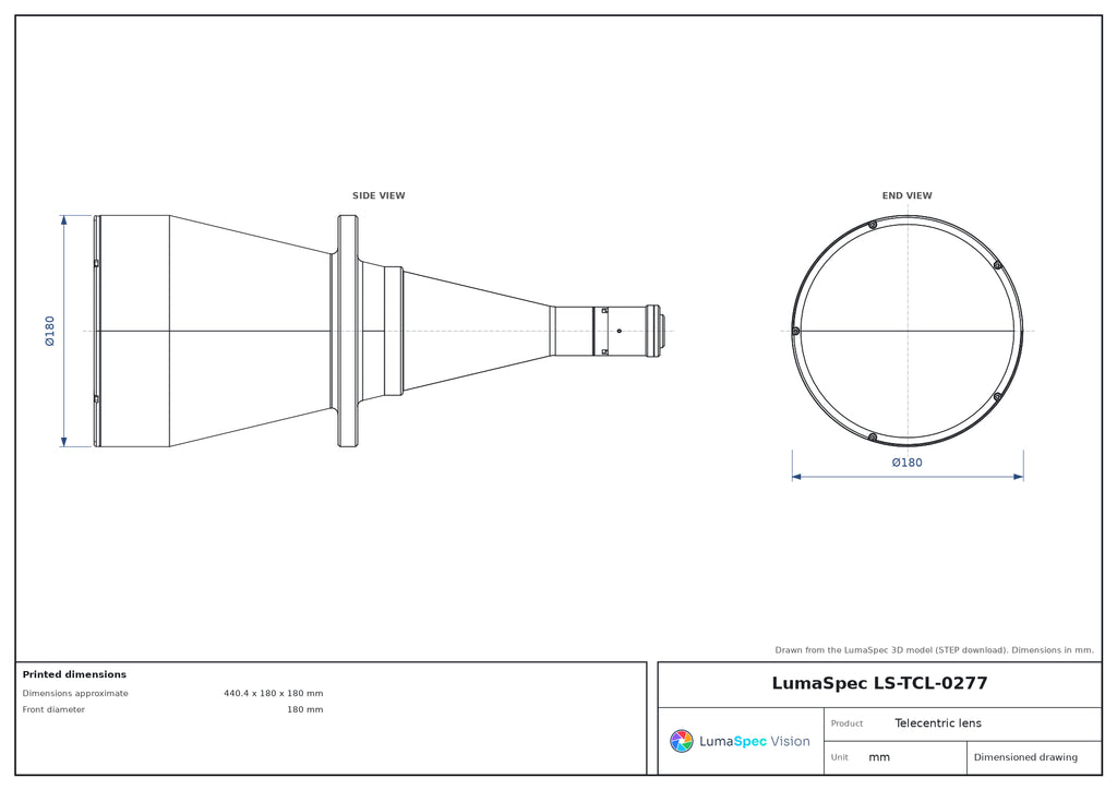 LS-TCL-0277 dimensions (mm)