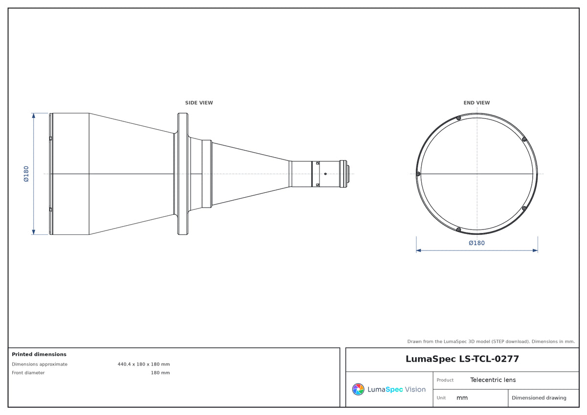 LS-TCL-0277 dimensions (mm)