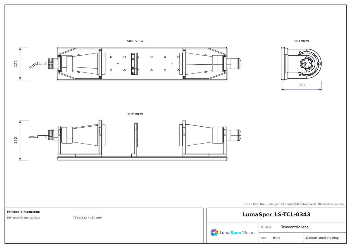 LS-TCL-0343 dimensions (mm)