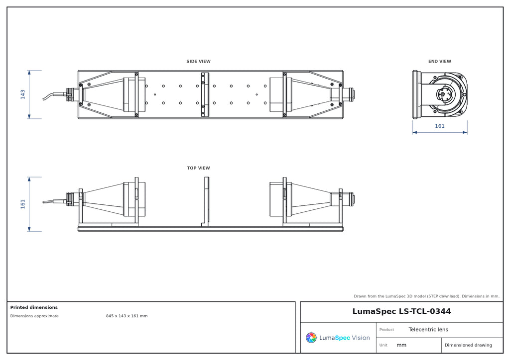 LS-TCL-0344 dimensions (mm)