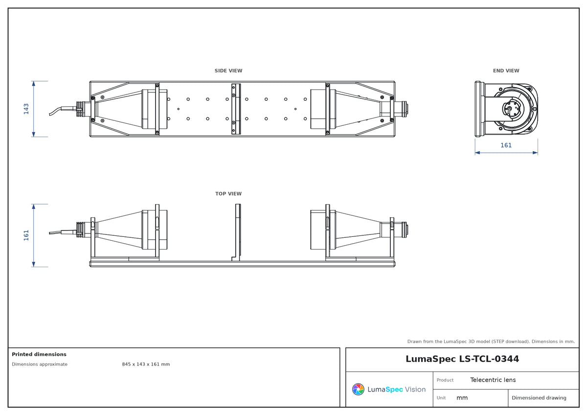 LS-TCL-0344 dimensions (mm)