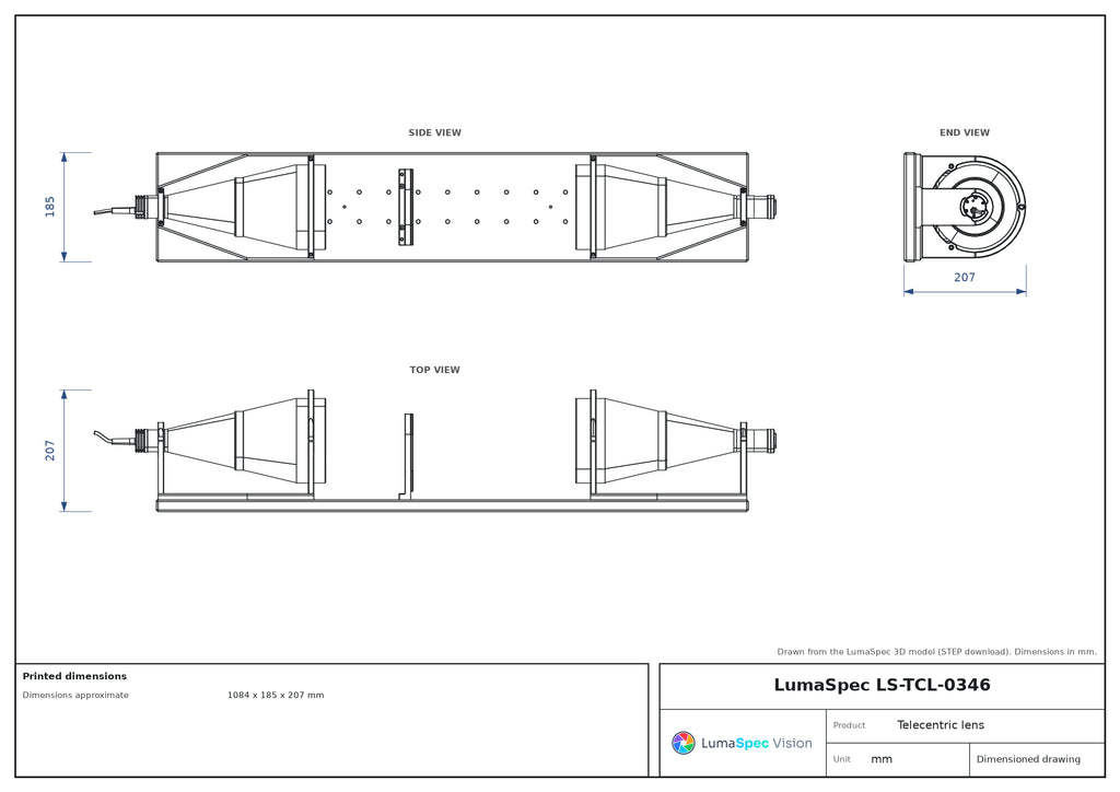 LS-TCL-0346 dimensions (mm)