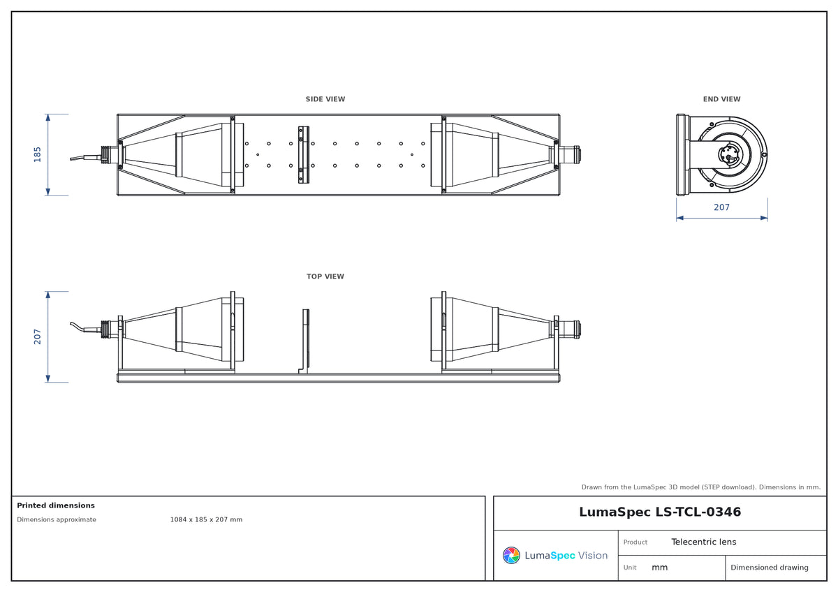 LS-TCL-0346 dimensions (mm)