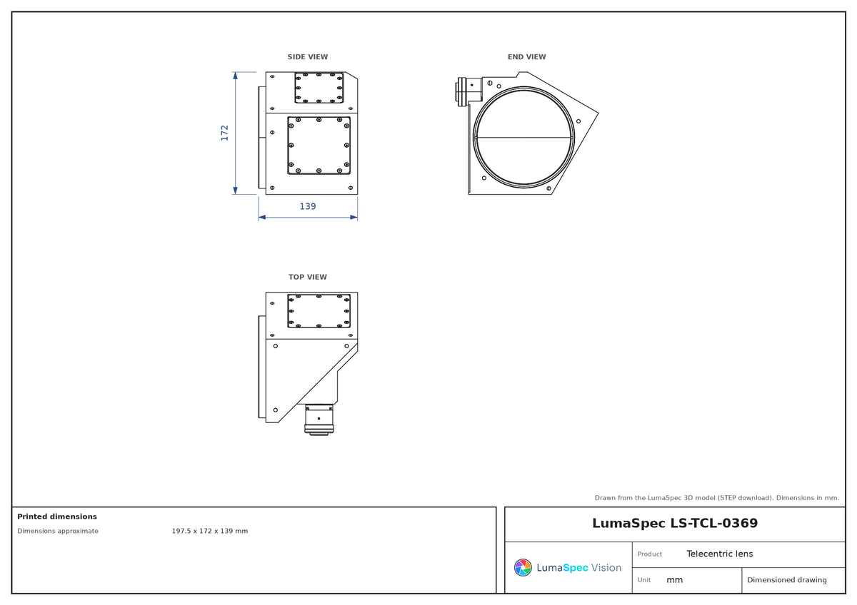 LS-TCL-0369 dimensions (mm)