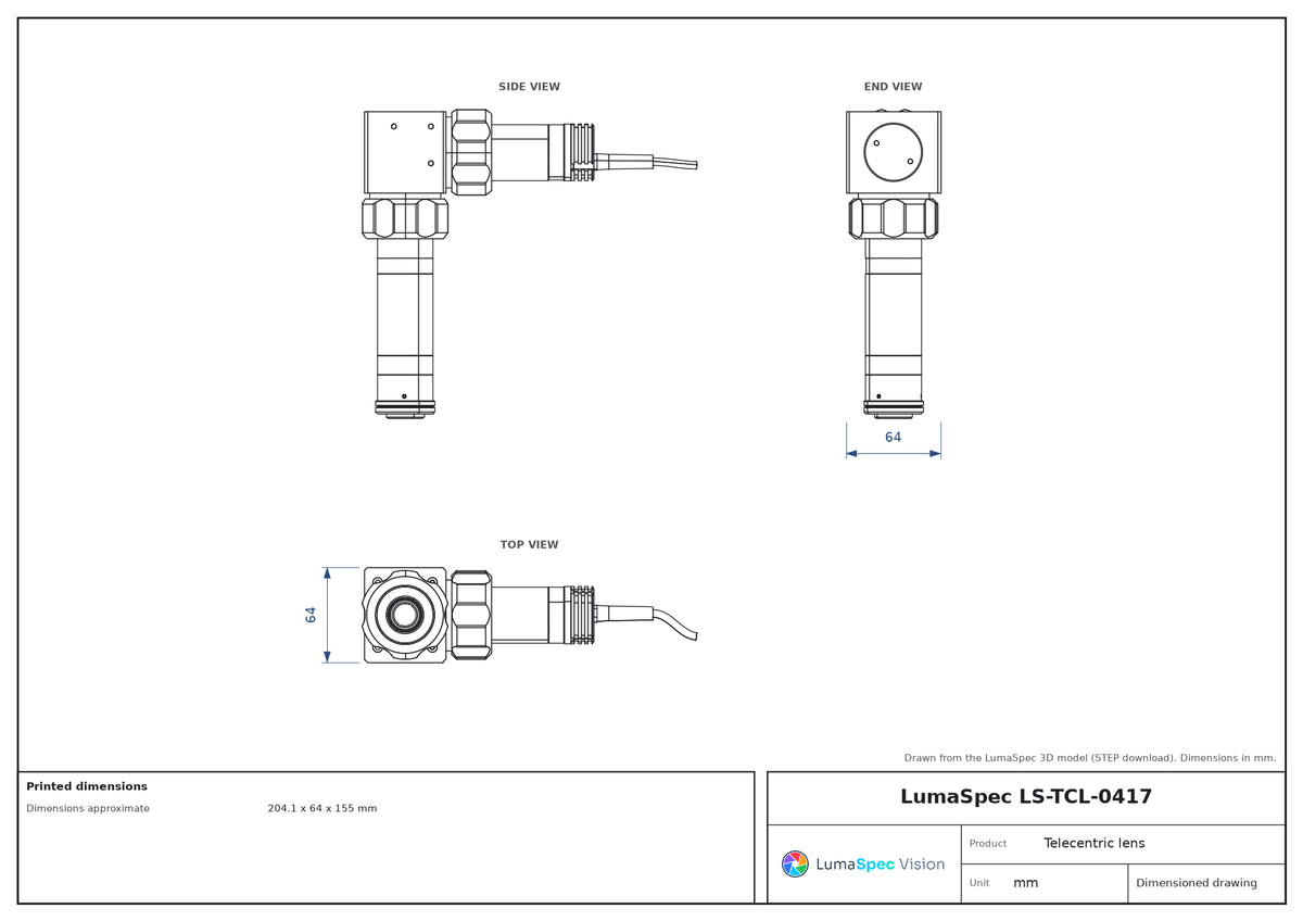 LS-TCL-0417 dimensions (mm)
