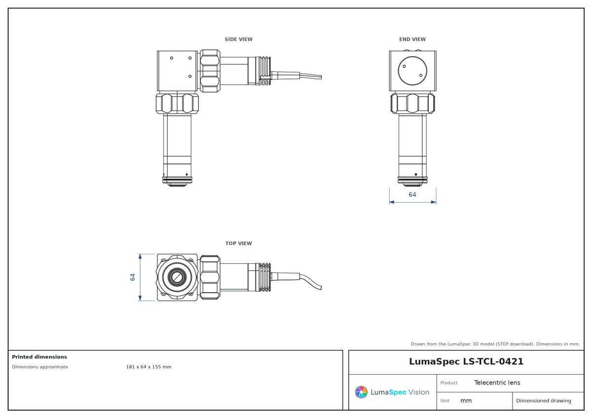 LS-TCL-0421 dimensions (mm)