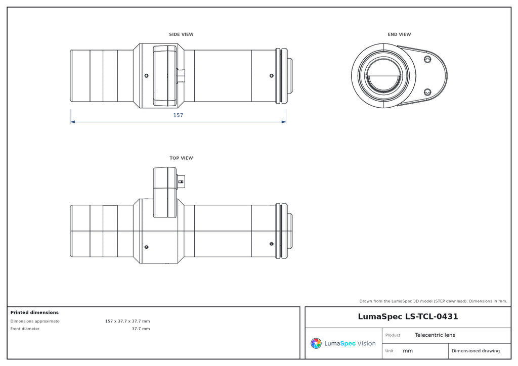 LS-TCL-0431 dimensions (mm)