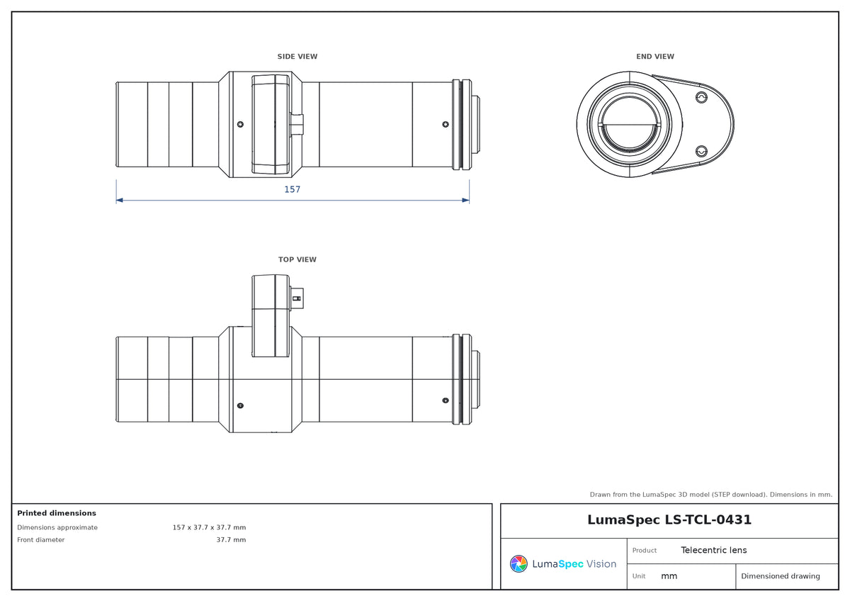 LS-TCL-0431 dimensions (mm)