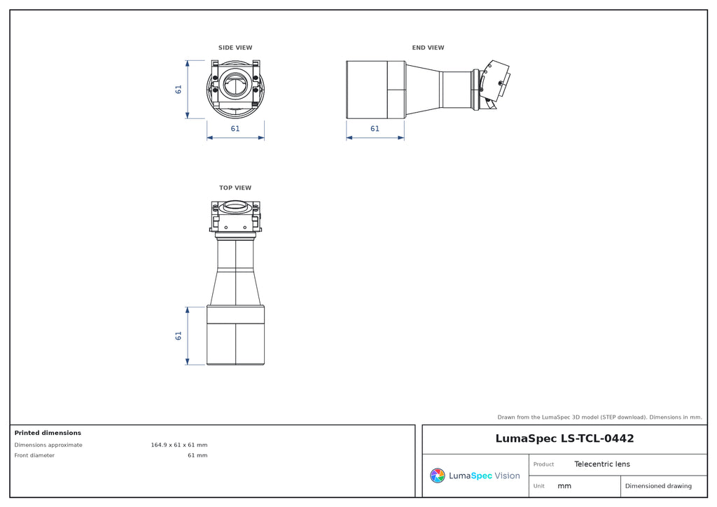 LS-TCL-0442 dimensions (mm)