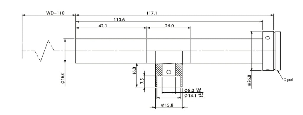 LS-TCL-0503 dimensions (mm)