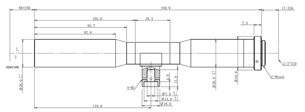 LS-TCL-0794 dimensions (mm)