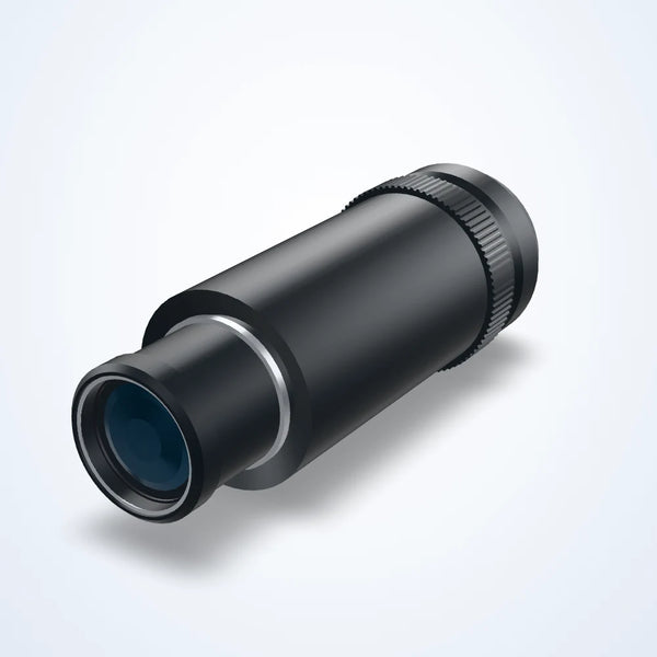 1x telecentric lens, coaxial port, WD 65 mm