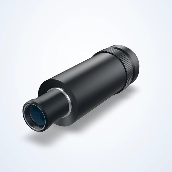 1.5x telecentric lens, WD 150 mm, coaxial port