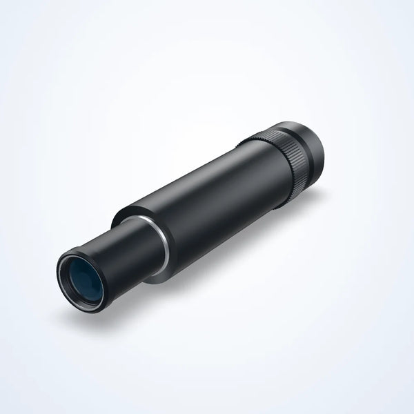 1x telecentric lens, 2/3", 133.3 mm long, with coaxial light