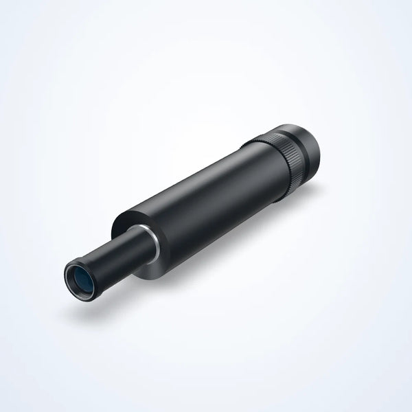 2x telecentric lens, 2/3", 151.7 mm long, with coaxial light