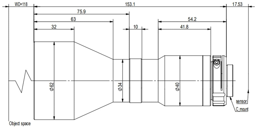 LS-TCL-2484 dimensions (mm)