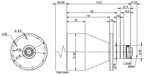 LS-TCL-2528 dimensions (mm)